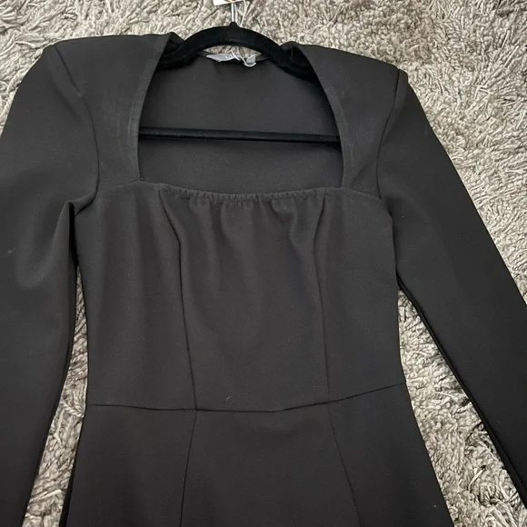 NWT Lichi Black Square Neck Midi Dress, S - Picture 3 of 10